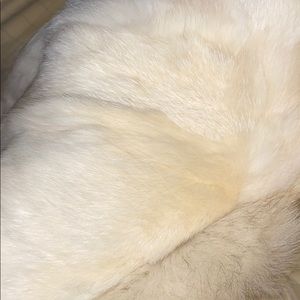 Rabbit fur coat